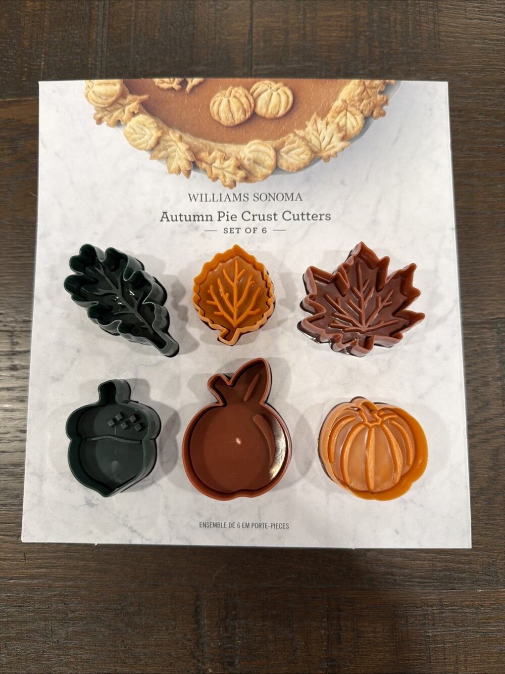 Williams Sonoma Autumn Pie Crust Cutters - Set Of 6